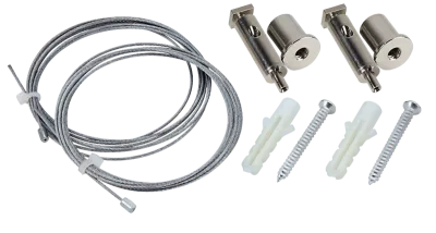 Seilabhängung Set für LED Aluprofile Seilabhängung Set für LED Aluprofile