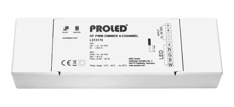 RF PWM Dimmer 4-Kanal Controller RF RGB+W
