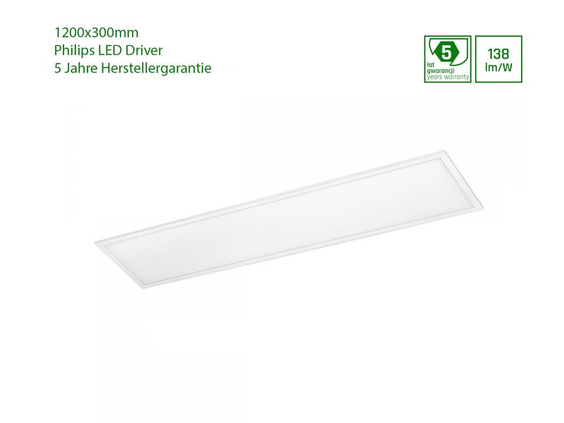 Philips LED Panel 1200x300mm | 40 Watt | 5200Lumen | IP20 | CRI80 Philips LED Panel 1200x300mm von 1A-Ledshop