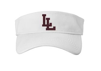 New Era White Visor Embroidered