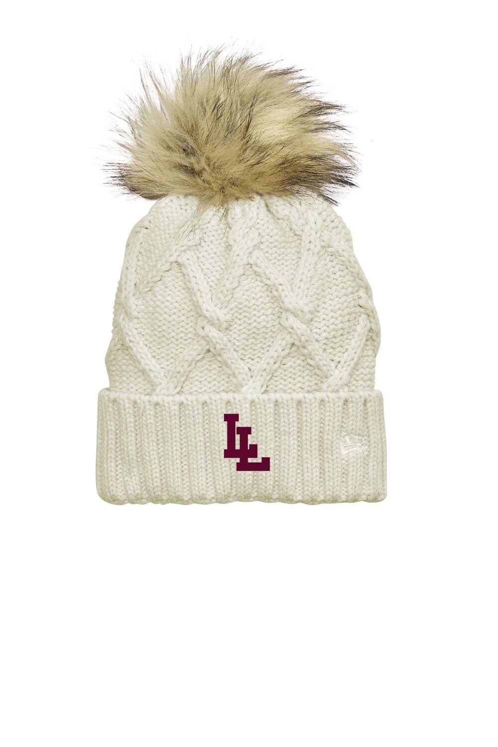 New Era Faux Fur Pom Beanie