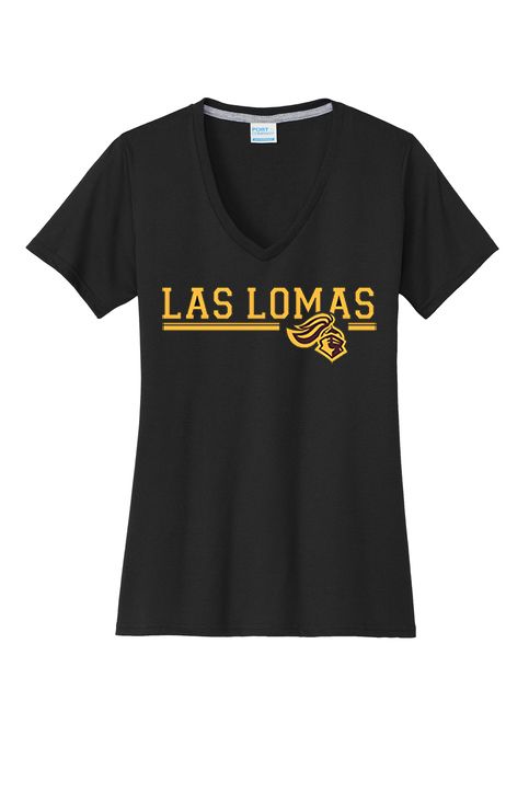 Ladies Vneck T-Shirt - Black