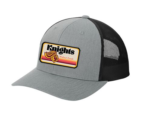 Knights Patch Trucker Hat Grey