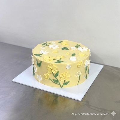 Whimsical Floral Cake