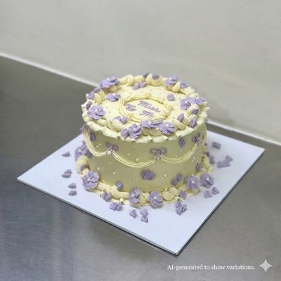 Vintage Floral Cake