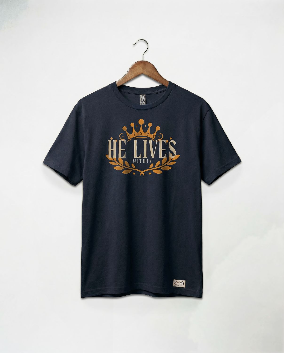 He Lives Tee (Navy)