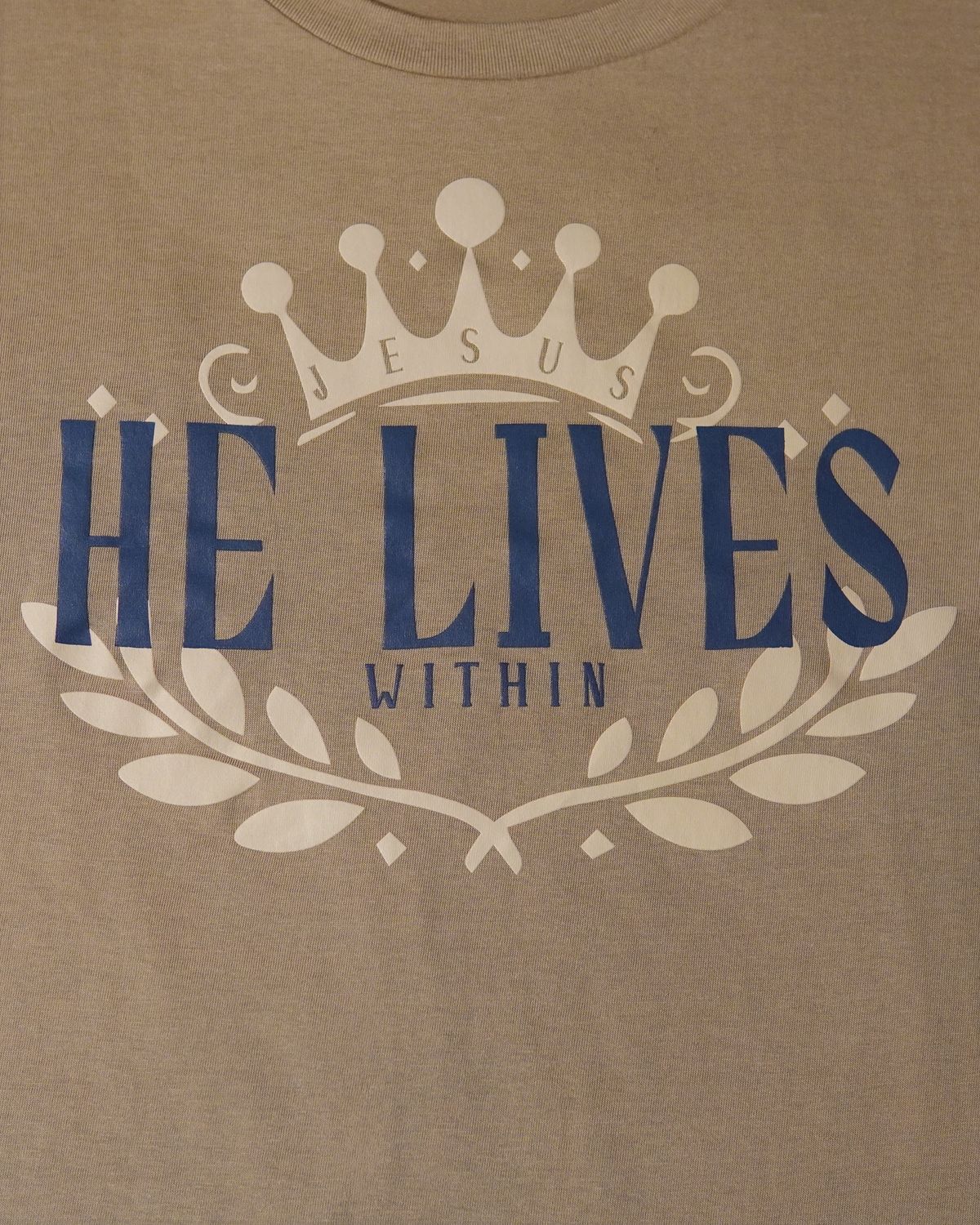 He Lives Tee (Khaki)