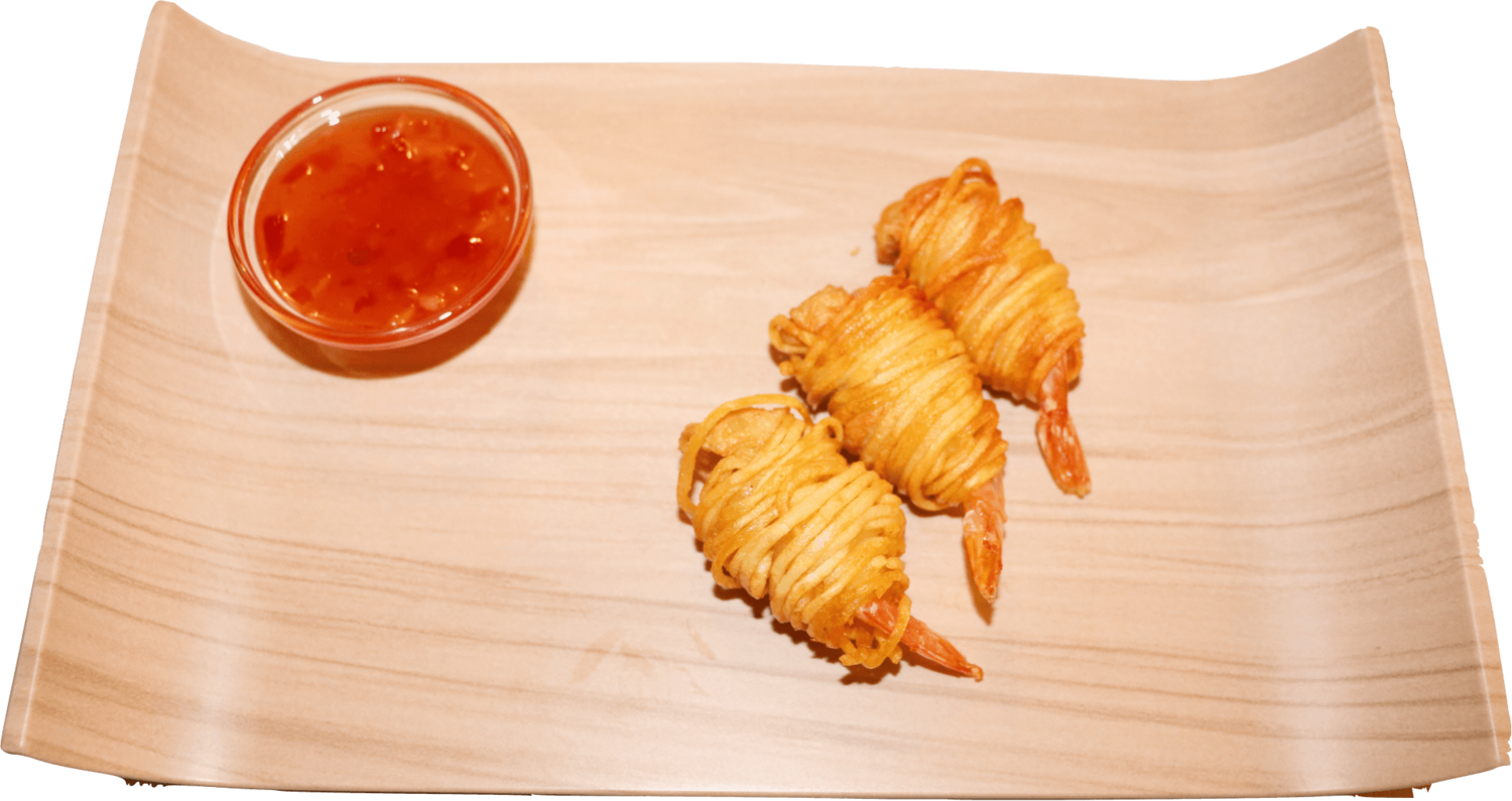 Garnele im Kartoffelnest