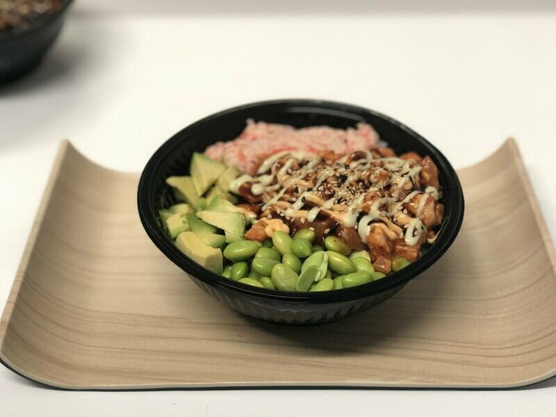 Baked Spicy Salmon Bowl