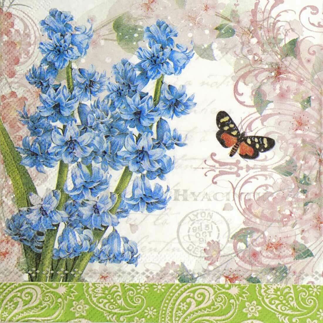 Decoupage Paper Napkins - Butterfly - Hyacint (1 Sheet) Out of Stock