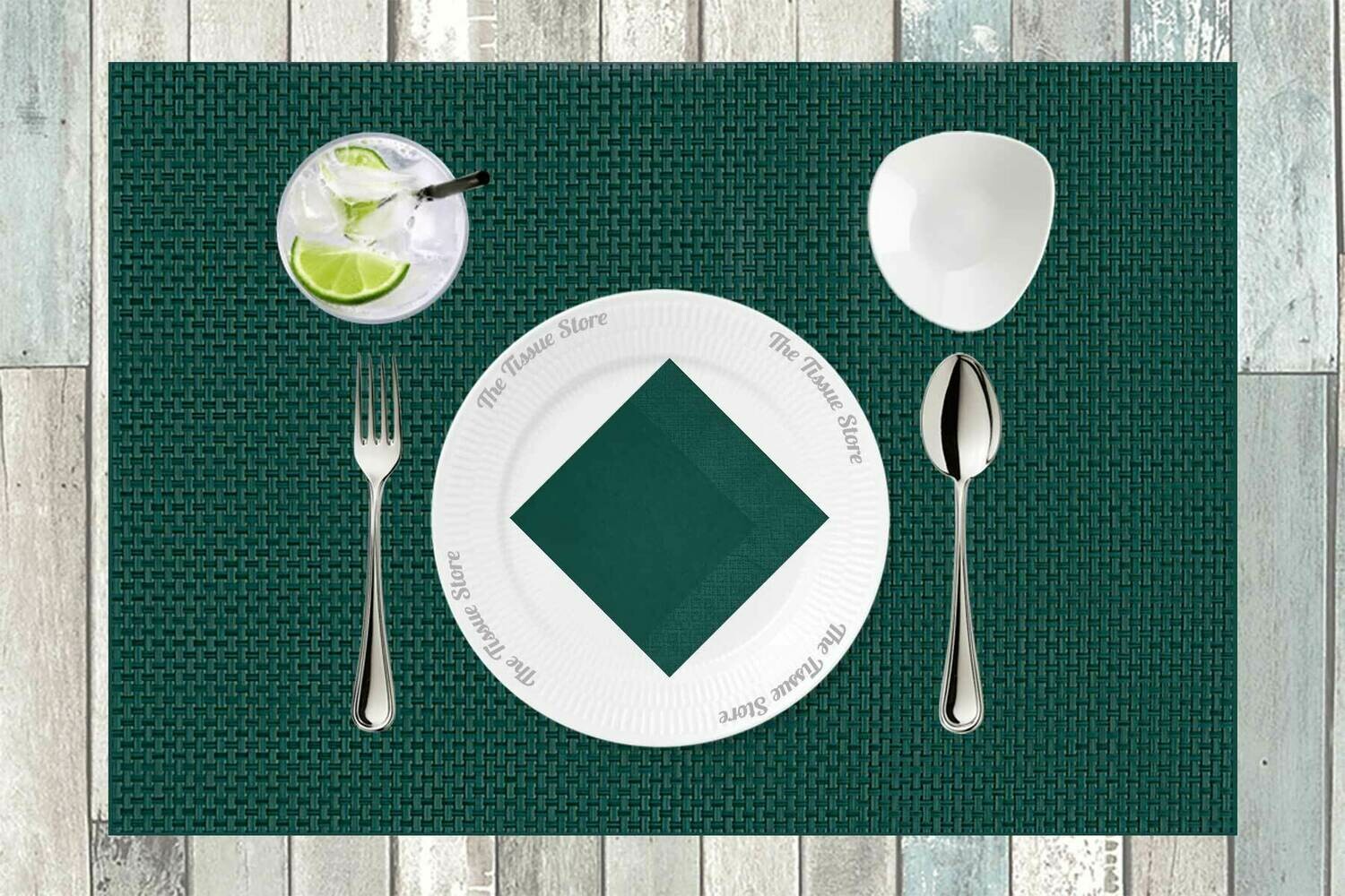 Breakfast / Cocktail Paper Napkin - Plain Green 9x9- (Pack of 20) Out of Stock