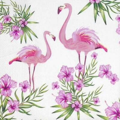 Decoupage Paper Napkins - Bird - Flamingo (1 Sheet)