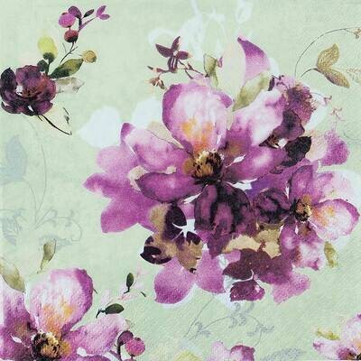 Decoupage Paper Napkins - Floral  Ofelia 13x13 (1 Sheet)