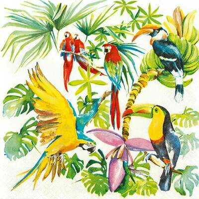 Decoupage Paper Napkins - Birds of Paradise (1 Sheet)