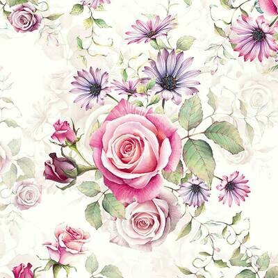 Decoupage Paper Napkins - Floral - Madeline Rose (1 Sheet)