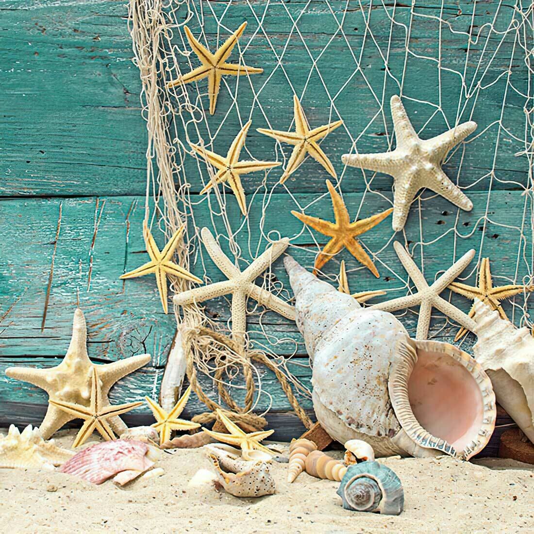 Decoupage Paper Napkins - Marine - Starfish 13x13 (1 Sheet)