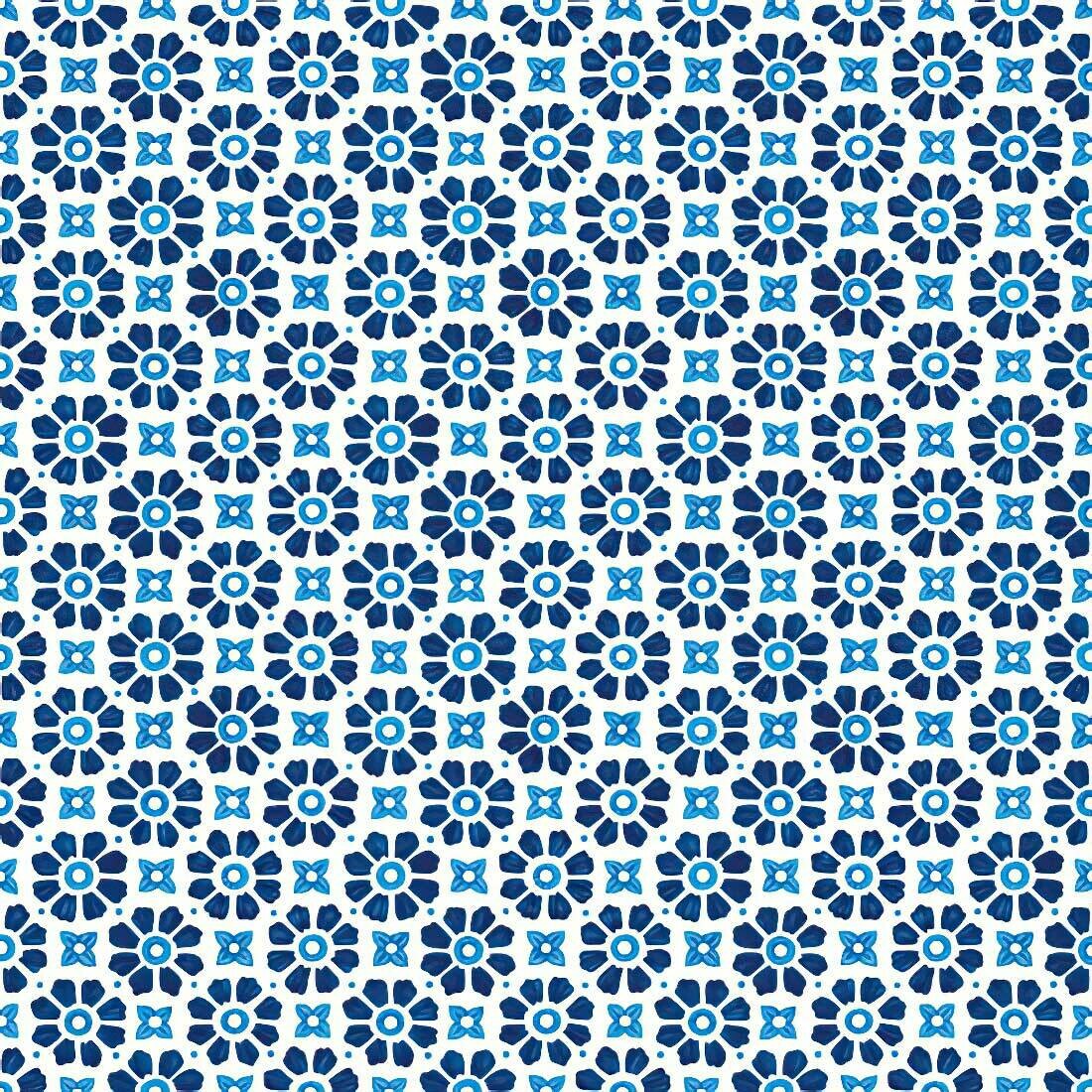Decoupage Paper Napkins - Laureen Blue Pattern (1 Sheet)