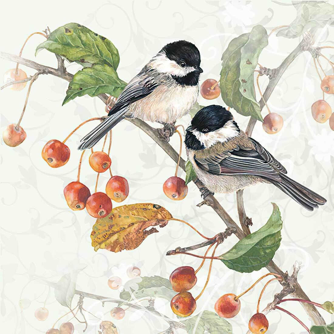 Decoupage Paper Napkins - Bird - Chickadee (1 Sheet)