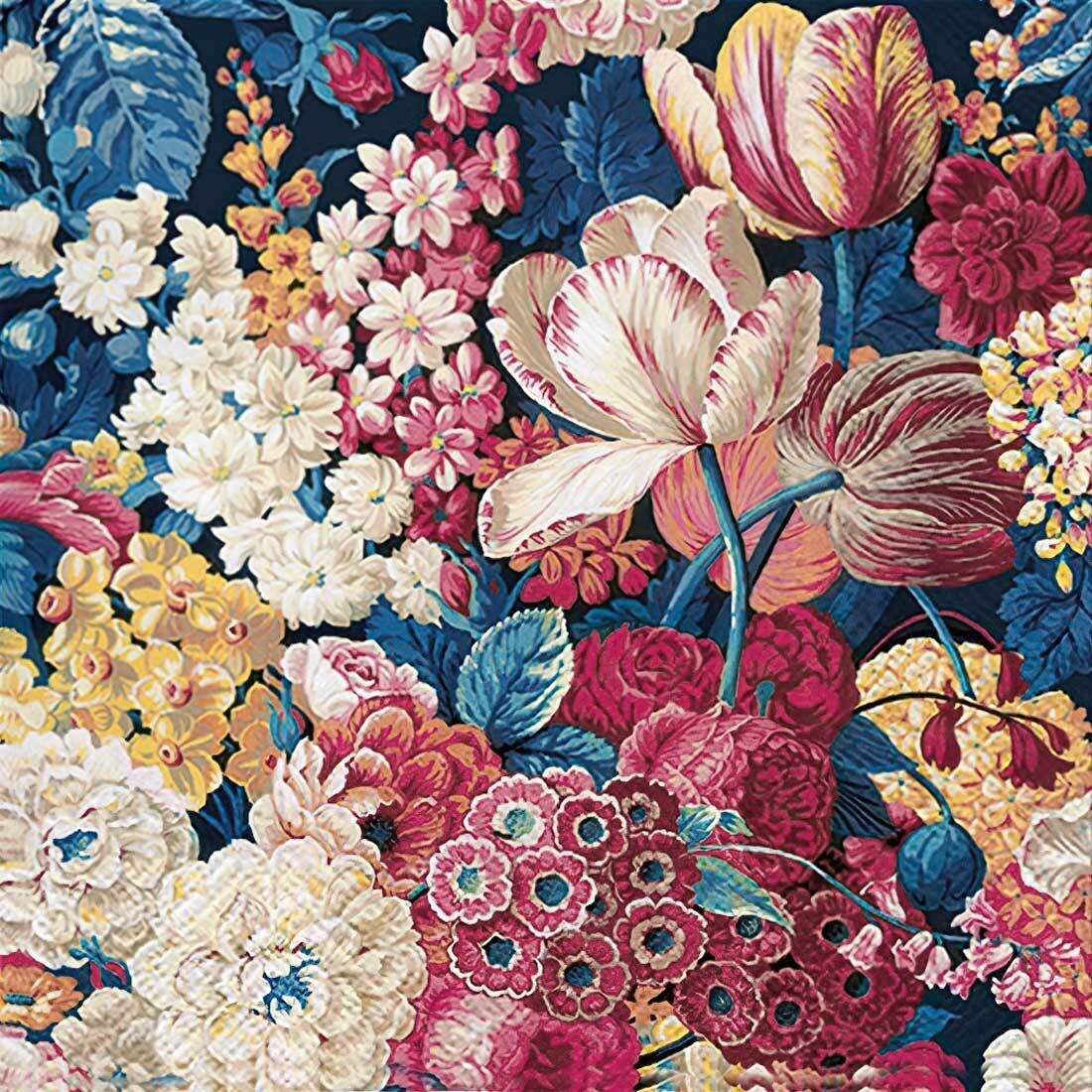 Decoupage Paper Napkins - Floral - Flower Splendor (1 Sheet) Out of Stock