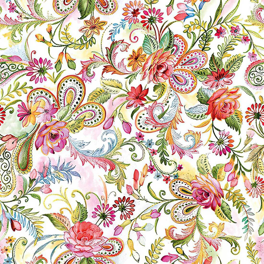 Decoupage Paper Napkins - Floral - Gypsy (1 Sheet)