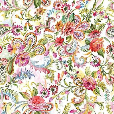 Decoupage Paper Napkins - Floral - Gypsy (1 Sheet)