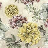 Decoupage Paper Napkins - Floral - Blossom Tale Cream (1 Sheet) Out of Stock