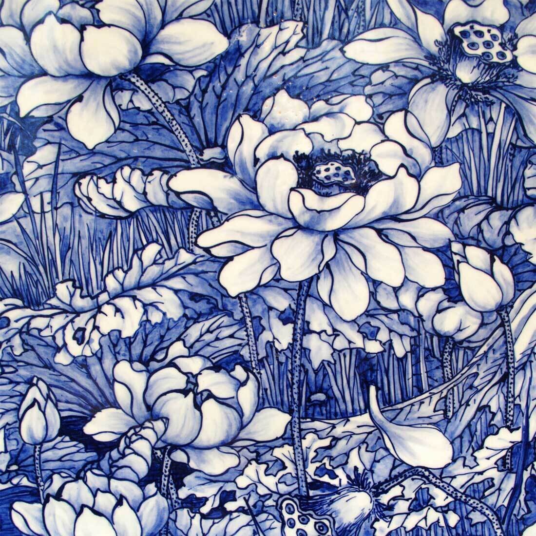 Decoupage Paper Napkins - Floral - Porcelain (1 Sheet) Out of Stock