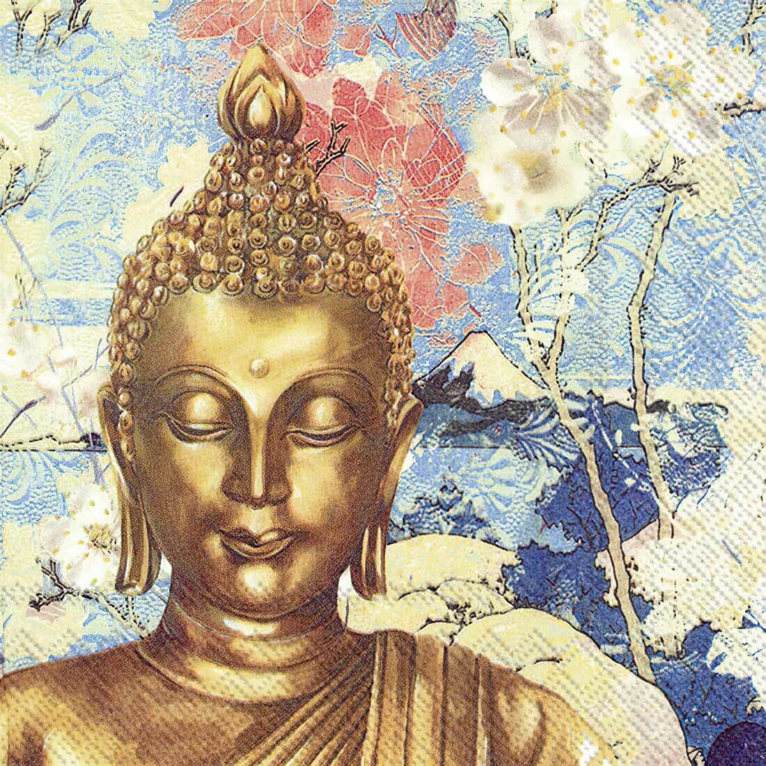 Decoupage Paper Napkins - Buddha Time To Relax 13x13 (1 Sheet) OUT OF STOCK