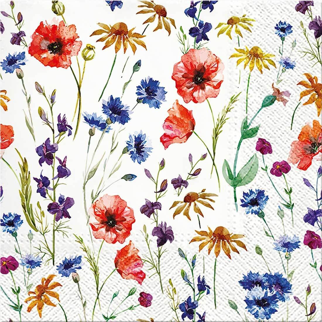 Decoupage Paper Napkins - Floral - Field of Flowers (1 Sheet) Out of Stock