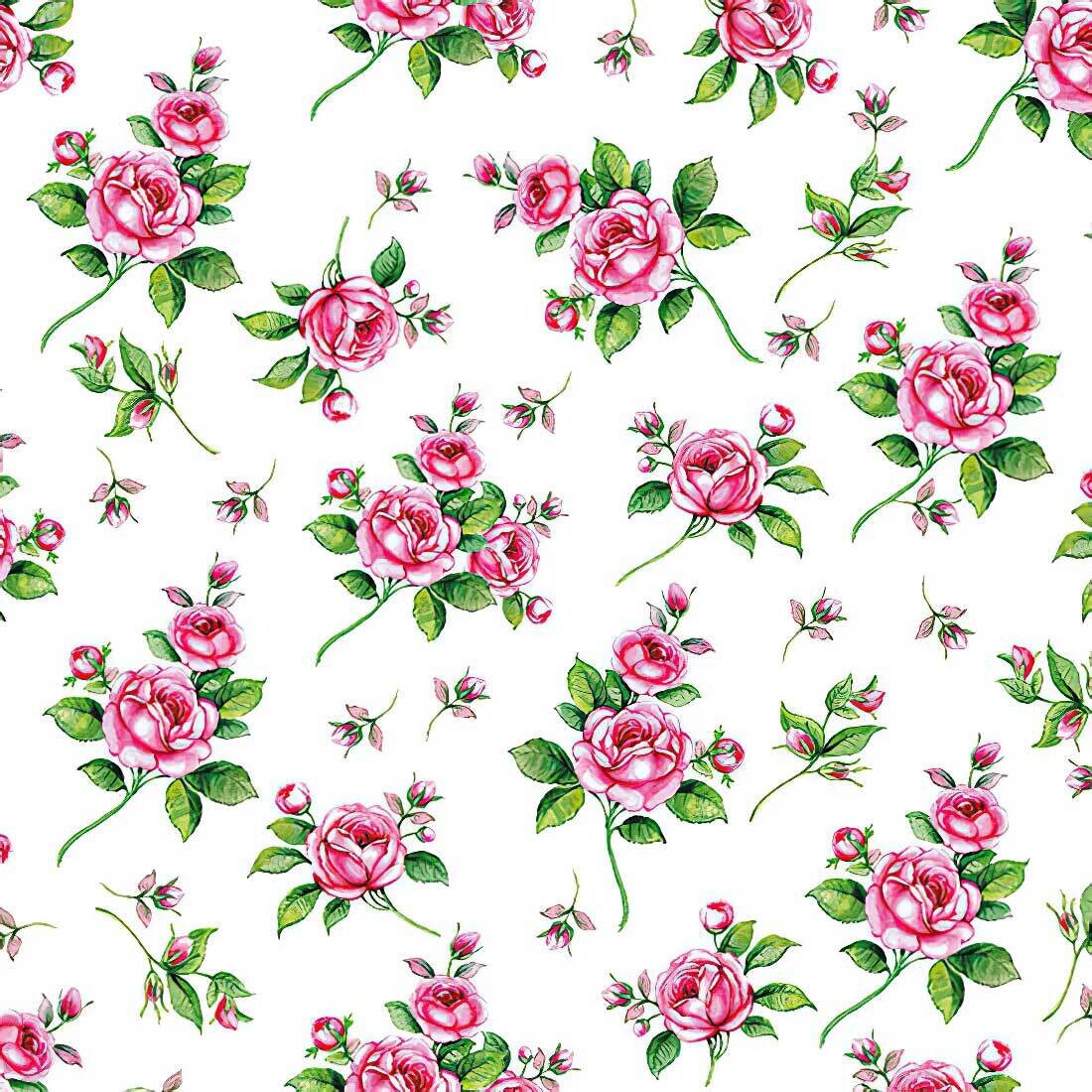Decoupage Paper Napkins - Floral - Evelyn White Rose (1 Sheet) Out of Stock