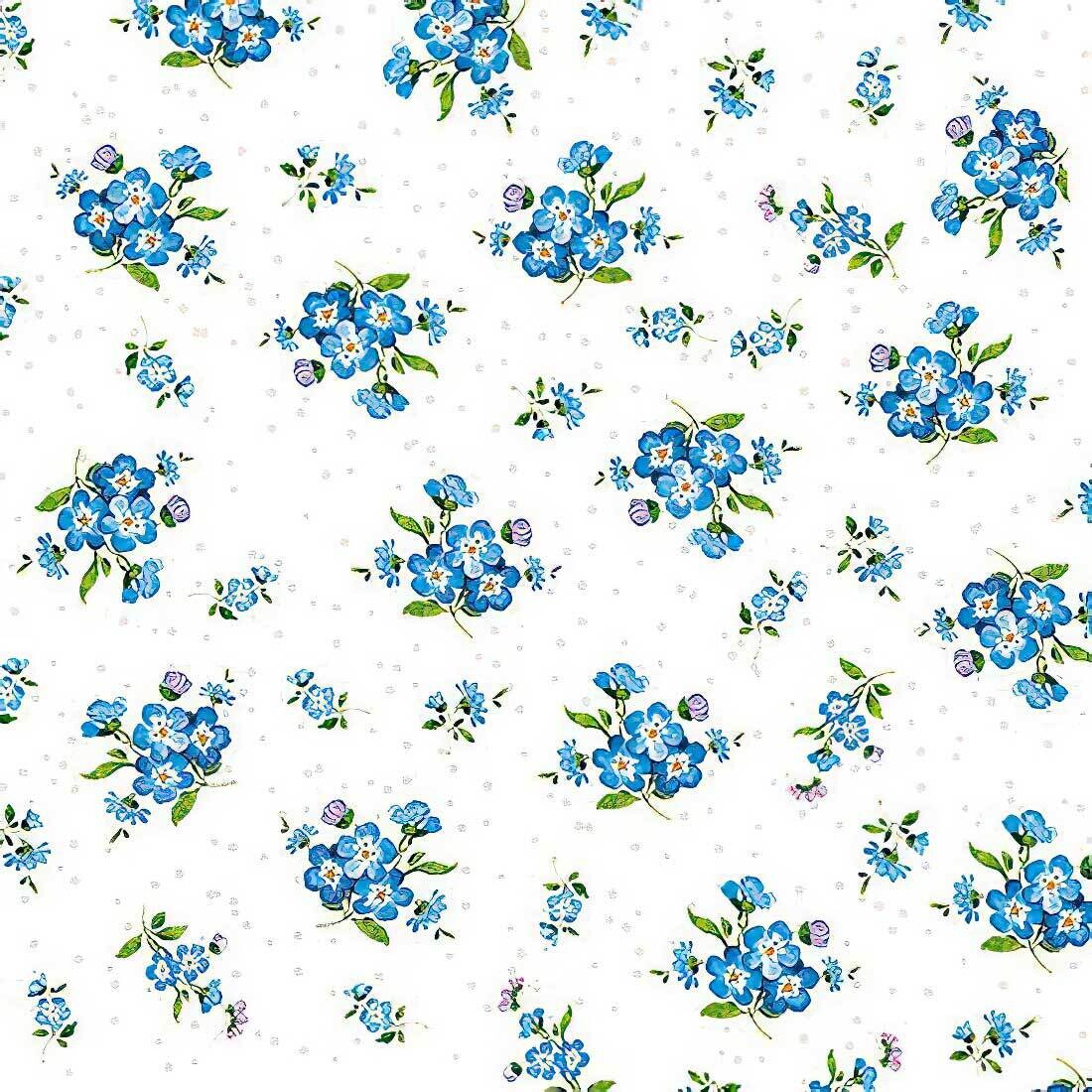 Decoupage Paper Napkins - Floral - Forget Me Not (1 Sheet)