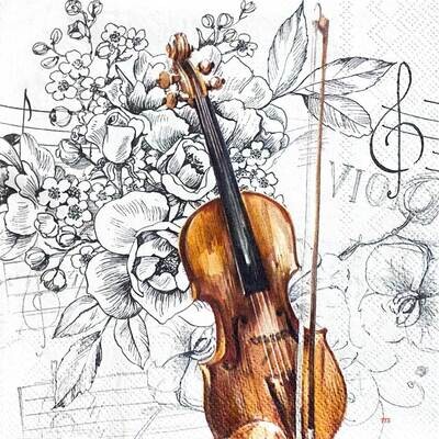 Decoupage Paper Napkins - Music - Bella Musica (1 Sheet) Out of Stock