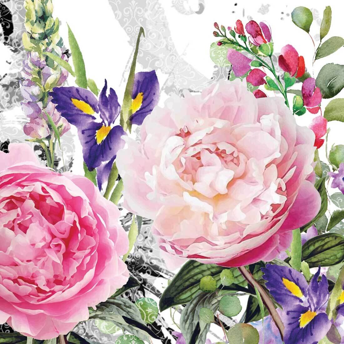 Decoupage Paper Napkins - Floral - Jardin Des Roses (1 Sheet) OUT OF STOCK