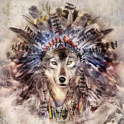 Decoupage Paper Napkins - Animals - Magic Wolf (1 Sheet)