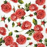 Decoupage Paper Napkins - Floral - Rosy Style Rose (1 Sheet) Out of Stock