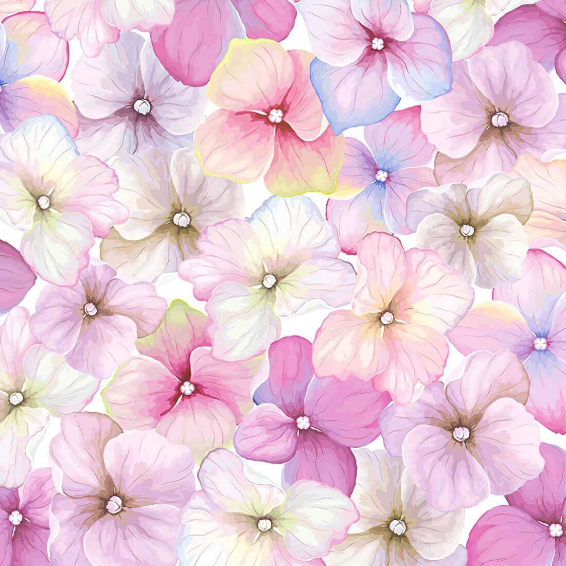 Decoupage Paper Napkins - Floral - Pink Hydrangea Pattern (1 Sheet)