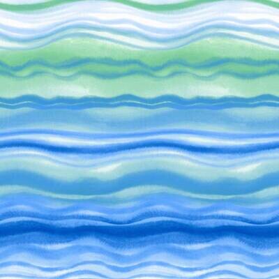 Decoupage Paper Napkins - Pattern - Blue Waves (1 Sheet)