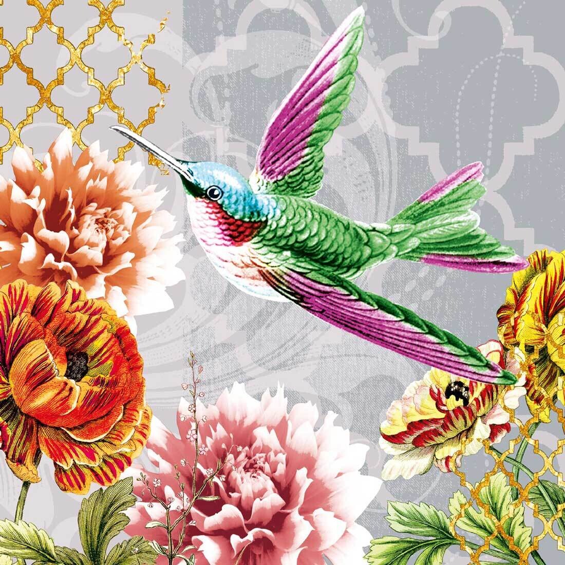 Decoupage Paper Napkins - Bird - Colibri Humming Bird (1 Sheet) Out of Stock