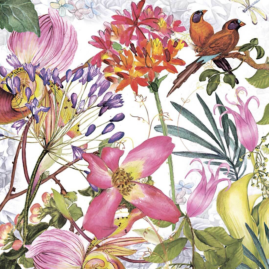 Decoupage Paper Napkins - Floral - Exotic Garden (1 Sheet)