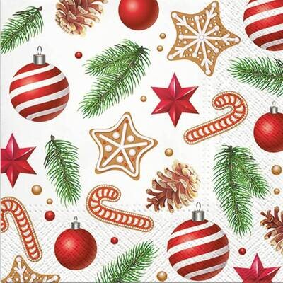Decoupage Paper Napkins - Christmas/Xmas -Sweet Holidays (1 Sheet)