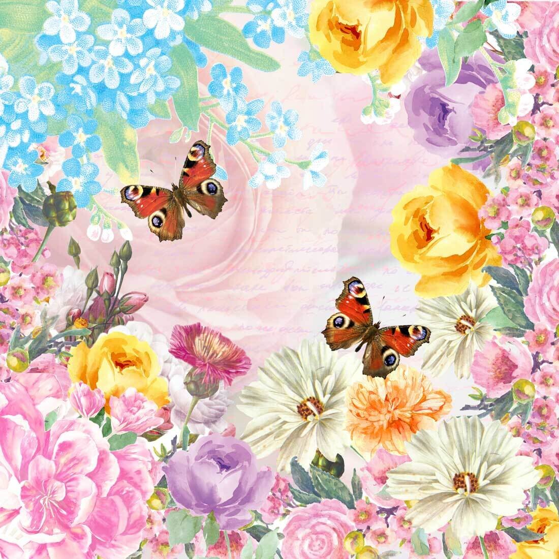 Decoupage Paper Napkins - Butterflies - Butterfly Charm (1 Sheet)