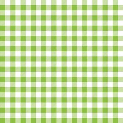 Decoupage Paper Napkins - Pattern - Green Check (1 Sheet)