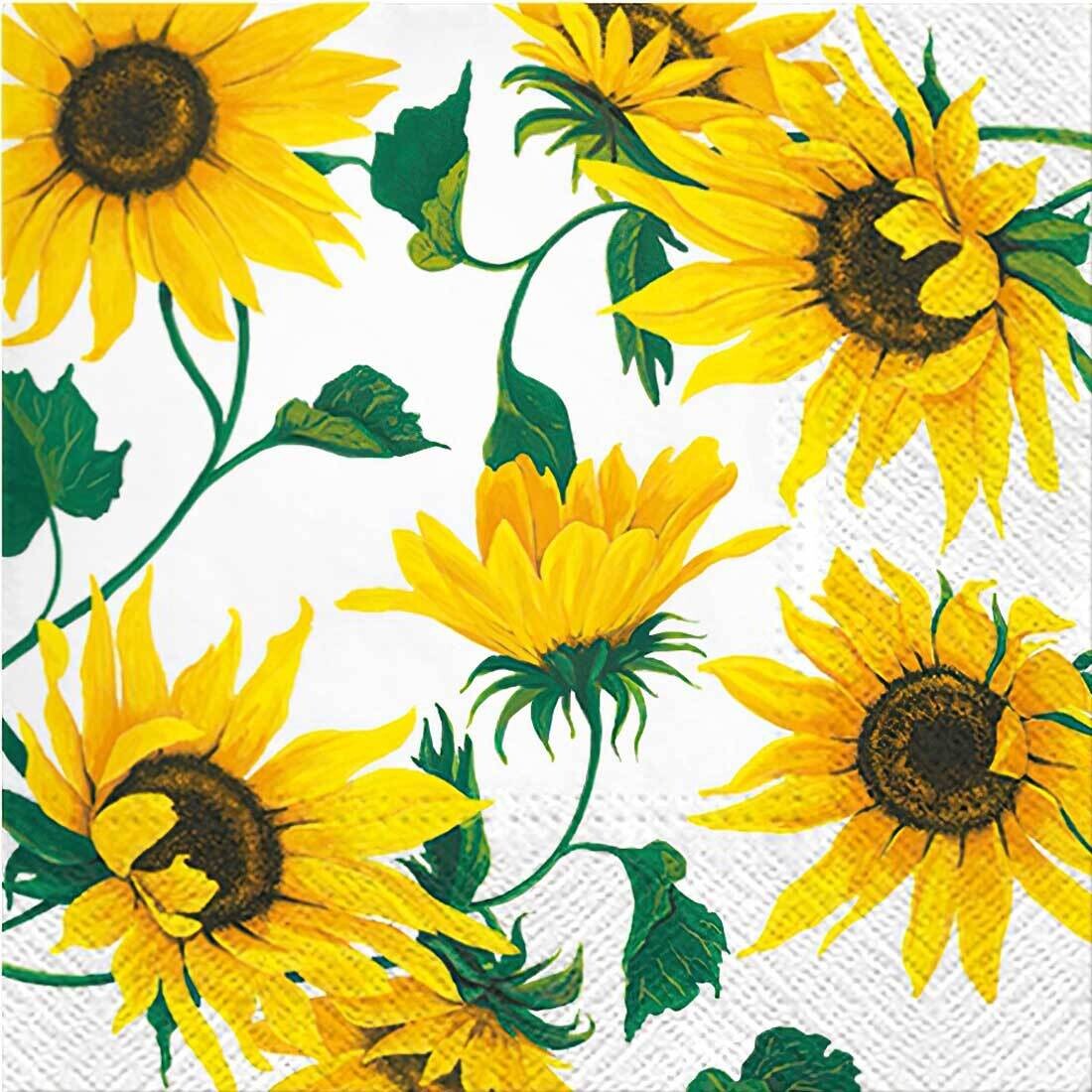 Decoupage Paper Napkins - Floral - Last Scent of Summer Sunflower (1 Sheet) Out of Stock