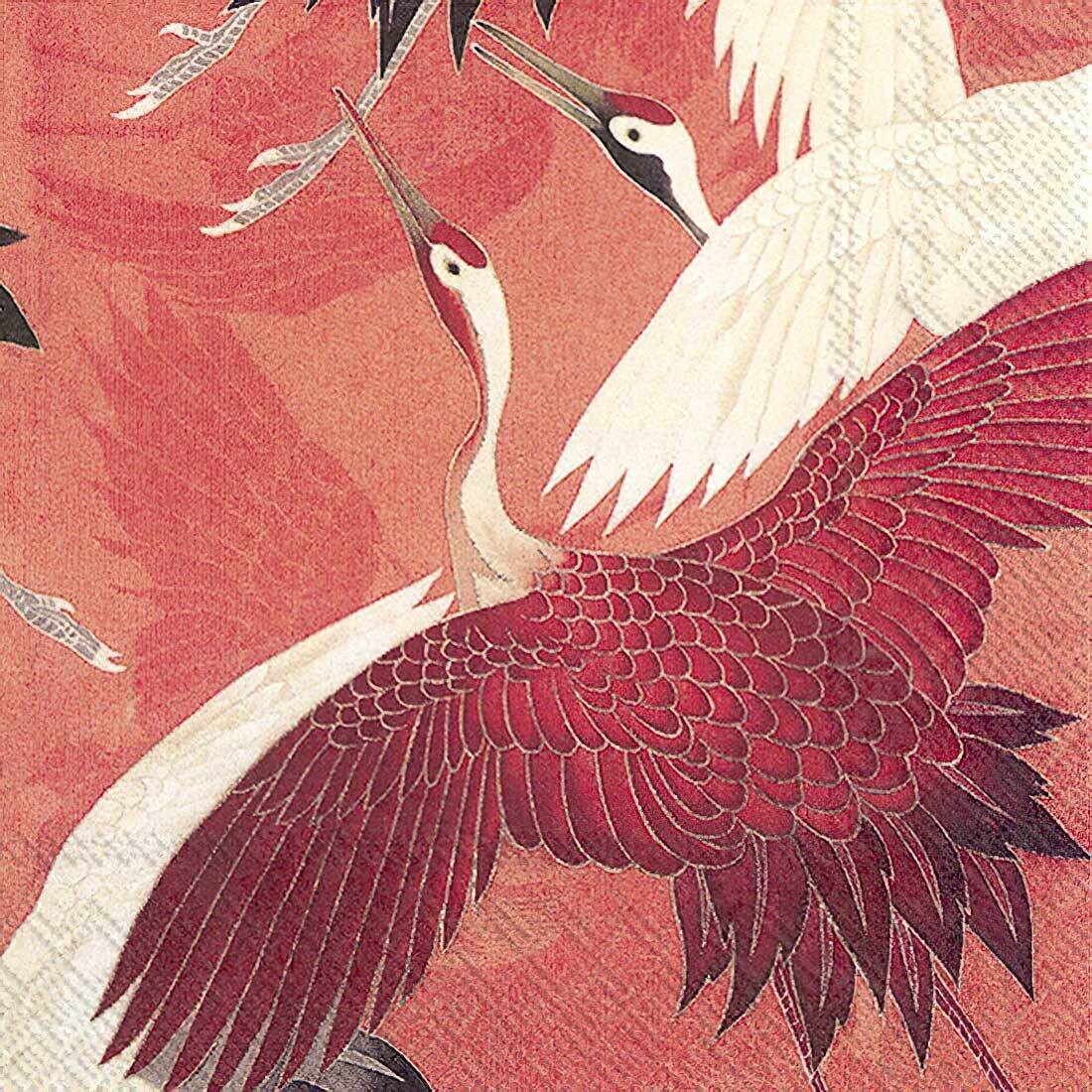 Decoupage Paper Napkins - Bird - Woman Haori (1 Sheet)