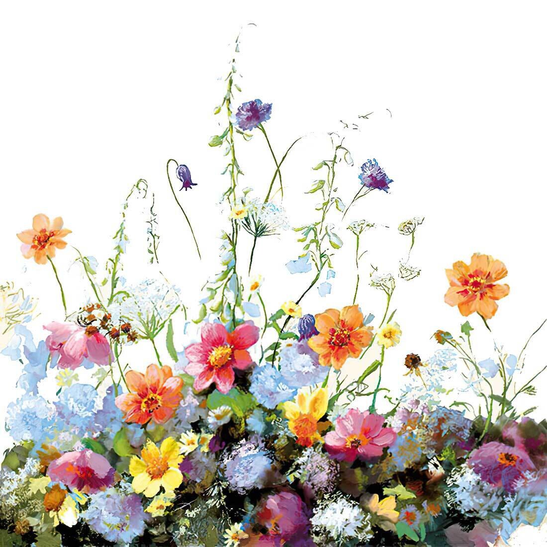 Decoupage Paper Napkins - Floral -  Summer Breeze (1 Sheet)