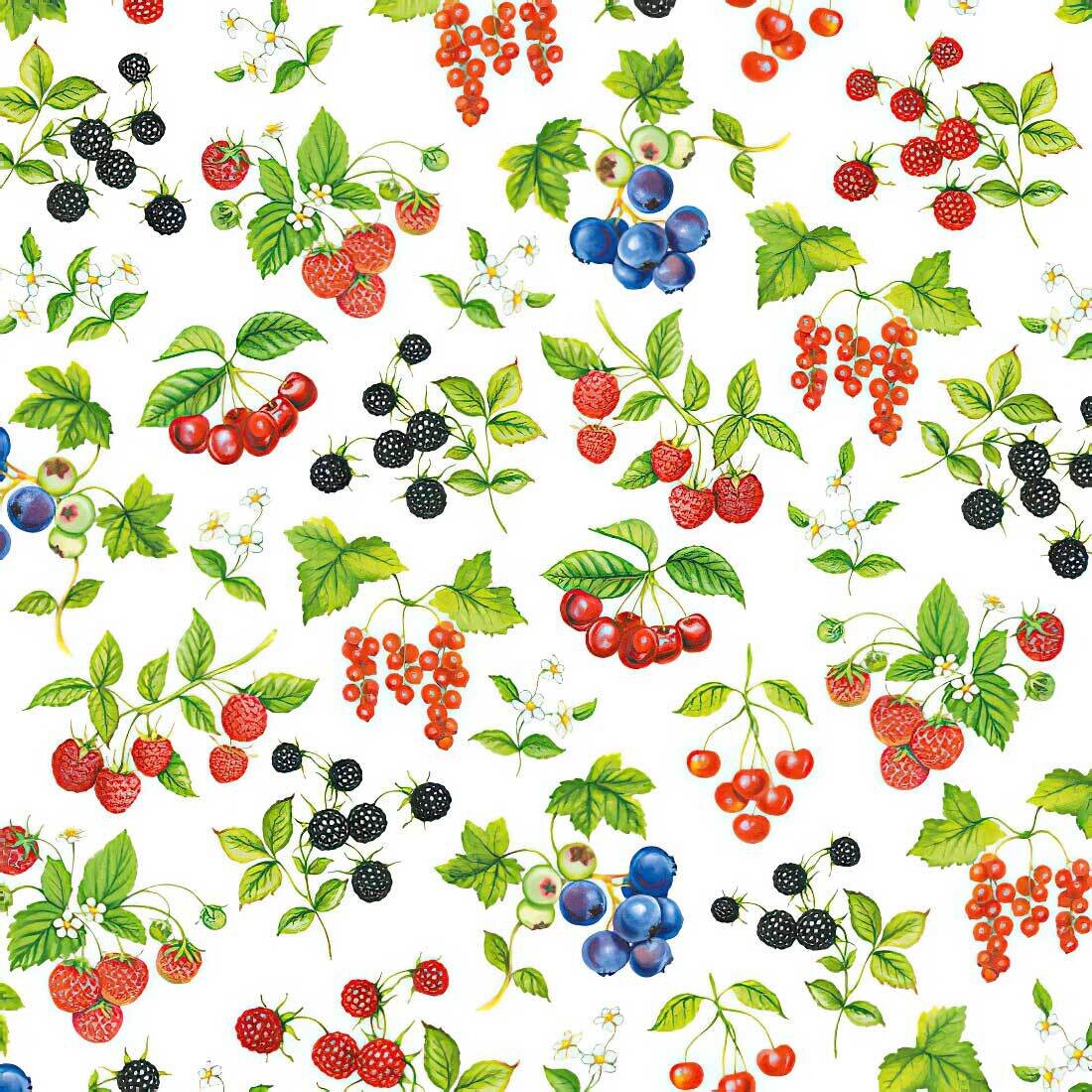 Decoupage Paper Napkins - Food & Drinks - Fruit Berries (1 Sheet)