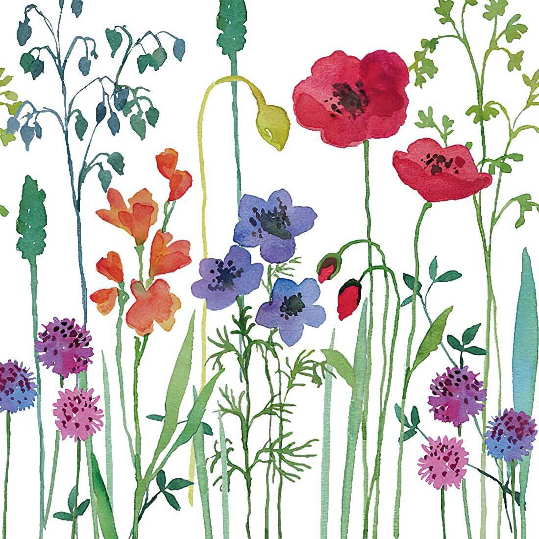 Decoupage Paper Napkins - Floral - Meadow Flowers (1 Sheet)