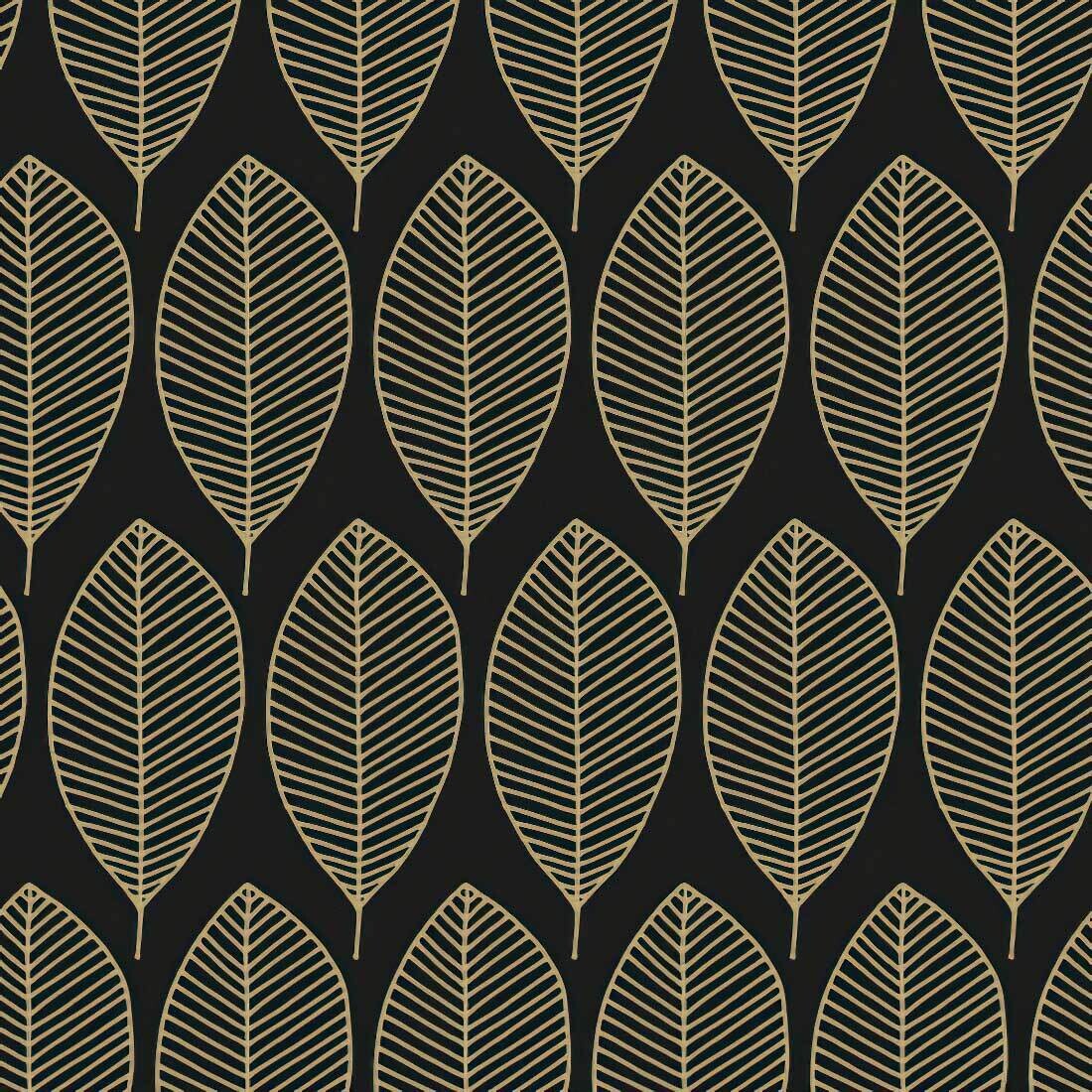Decoupage Paper Napkins - Pattern - Oval Leaves Gold (1 Sheet)