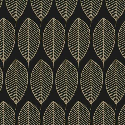 Decoupage Paper Napkins - Pattern - Oval Leaves Gold (1 Sheet)