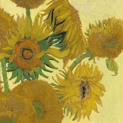 Decoupage Paper Napkins - Floral - Van Gogh Sunflower (1 Sheet)
